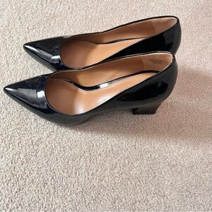 14 th and union Patented leather block heel pumps, size 7 M